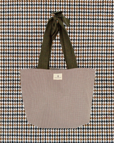 Hand Embroidered Monogram Tote